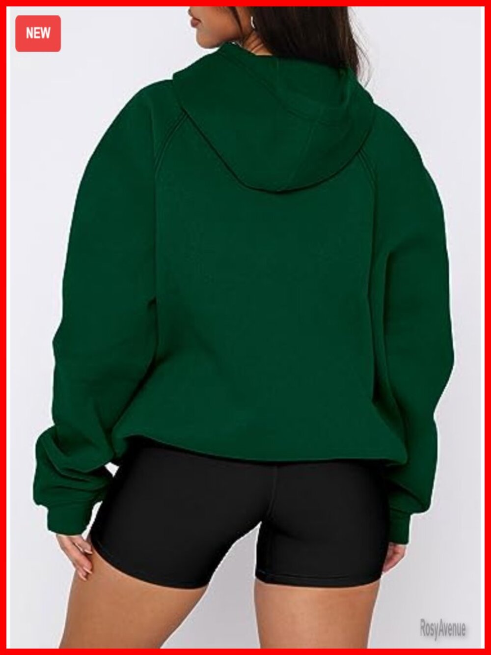 Women's Pullover Hoodie Sweatshirt Kangaroo Pocket Long Sleeve Fleece Basic - Picture 2 of 6